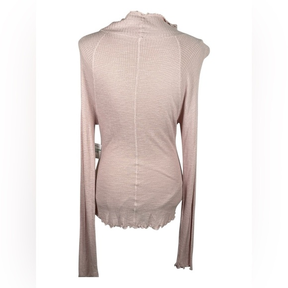 Free People Intimately Free Make It Easy Thermal Top In Light Pink, Sz Large NWT - Picture 3 of 8